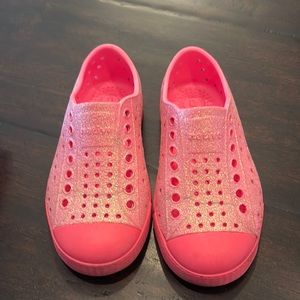 COPY - Sparkly bright pink Native water shoes